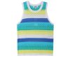 Women 525 America | Crochet Scoop Neck Tank Bleach White Multi