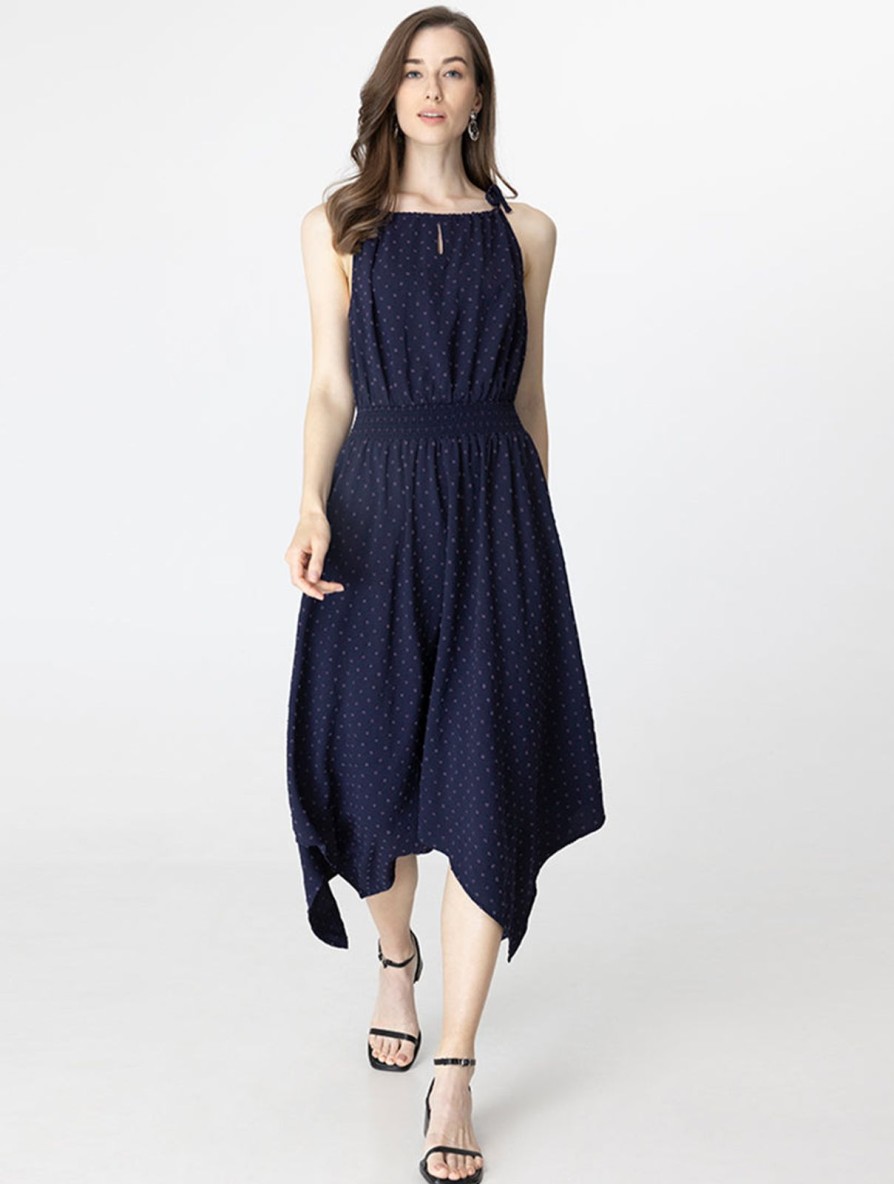 Women 89th + Madison | Halter Neck Midi Dress