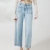 Women Frye | Cropped Wide Leg Jeans Denali Wash