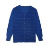 Women Redy | Front Ottoman Stitch Button-Up Cardigan