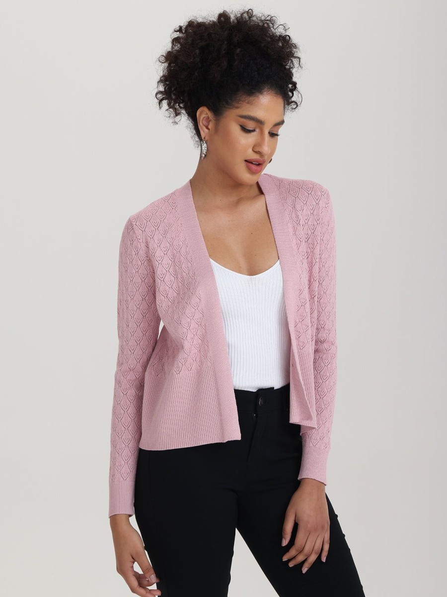 Women 89th + Madison | Pointelle Crop Cardigan