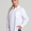 Women 89th + Madison | Classic Button Down Shirt Lucent White