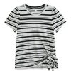 Women Daily Thread | Stripe Ruched Side Tee