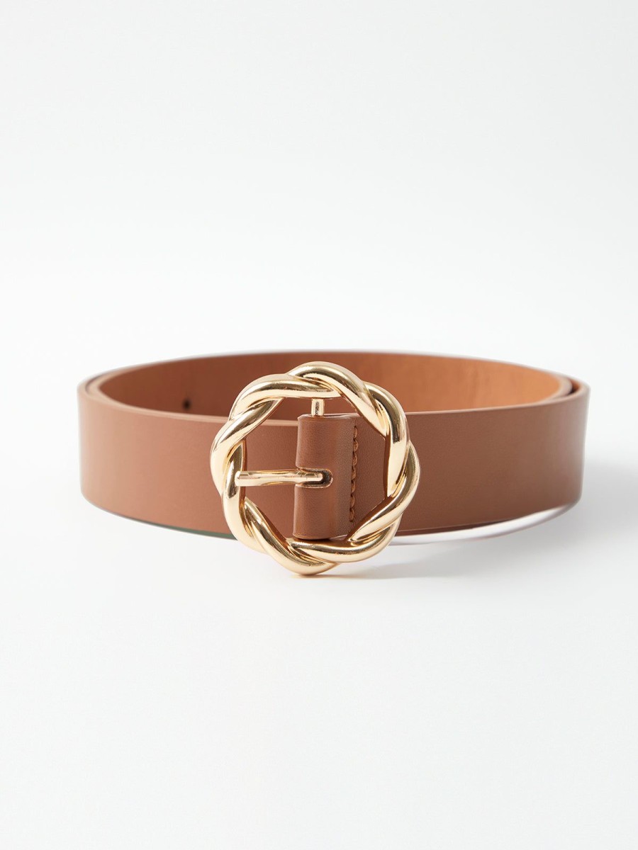 Accessories 89th + Madison | Twist Buckle Belt Brown