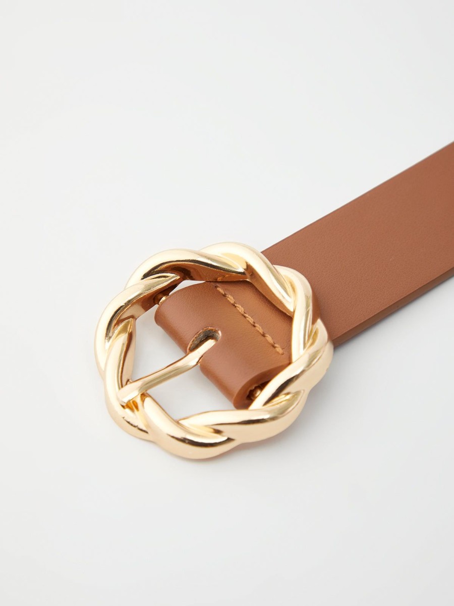 Accessories 89th + Madison | Twist Buckle Belt Brown