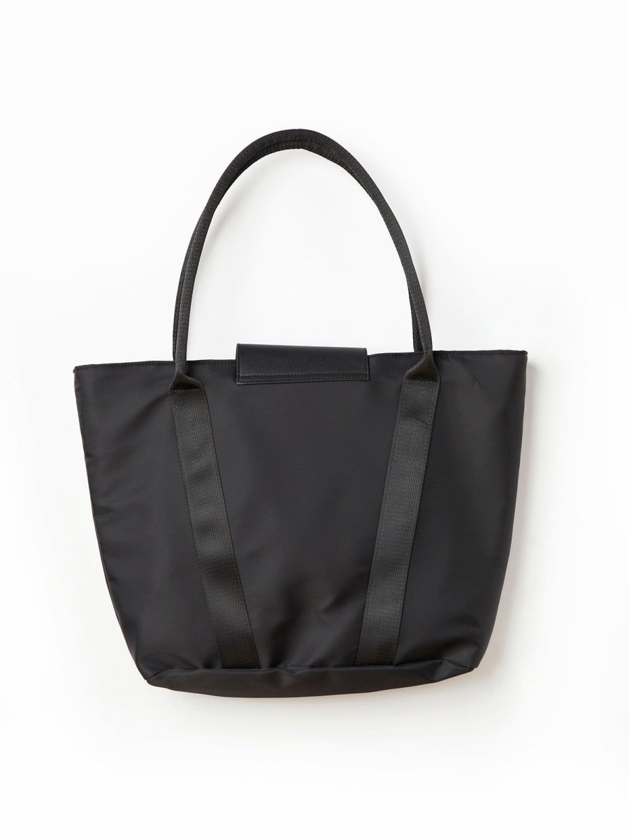 Accessories 89th + Madison | Large Nylon Tote Bag Black