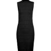 Women 525 America | Tonal Jacquard Dress Black