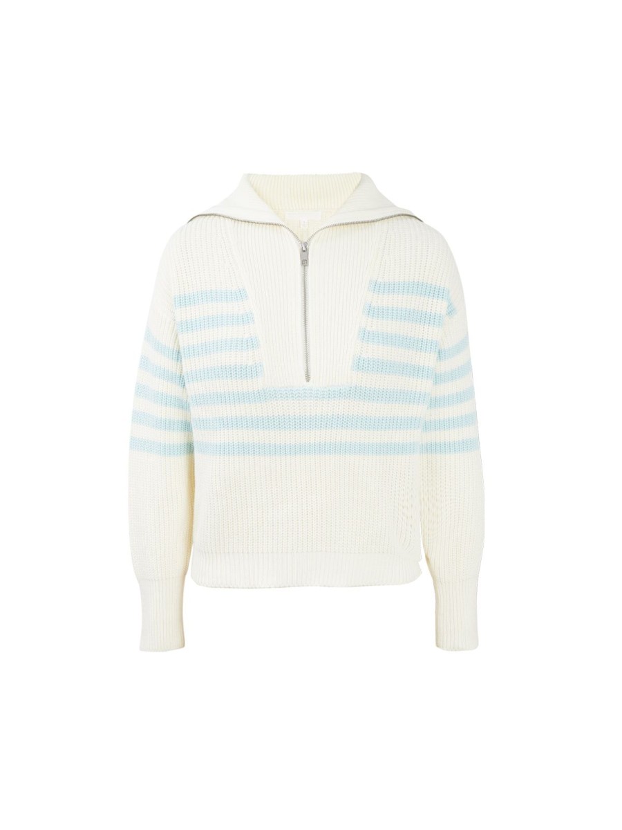 Women Adyson Parker | Half Zip Stripe Pullover