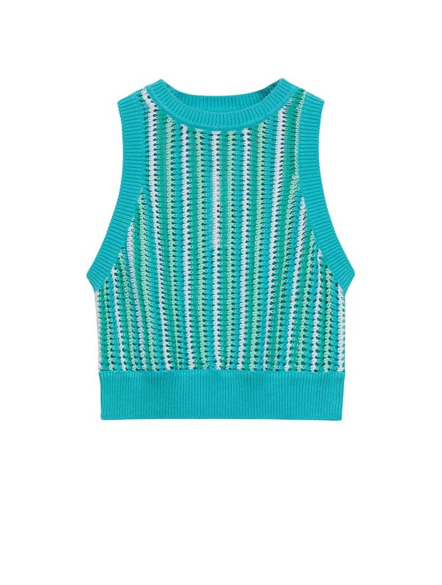 Women 525 America | Stripe Crochet Tank