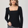 Women 89th + Madison | Puff Shoulder Knit Top