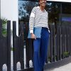 Women 89th + Madison | Twill High-Rise Straight Leg Pants