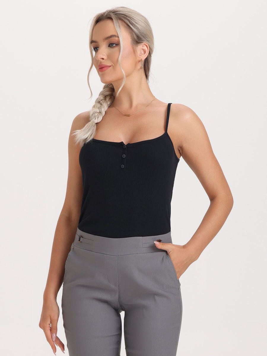 Women 89th + Madison | Rib Button Front Camisole