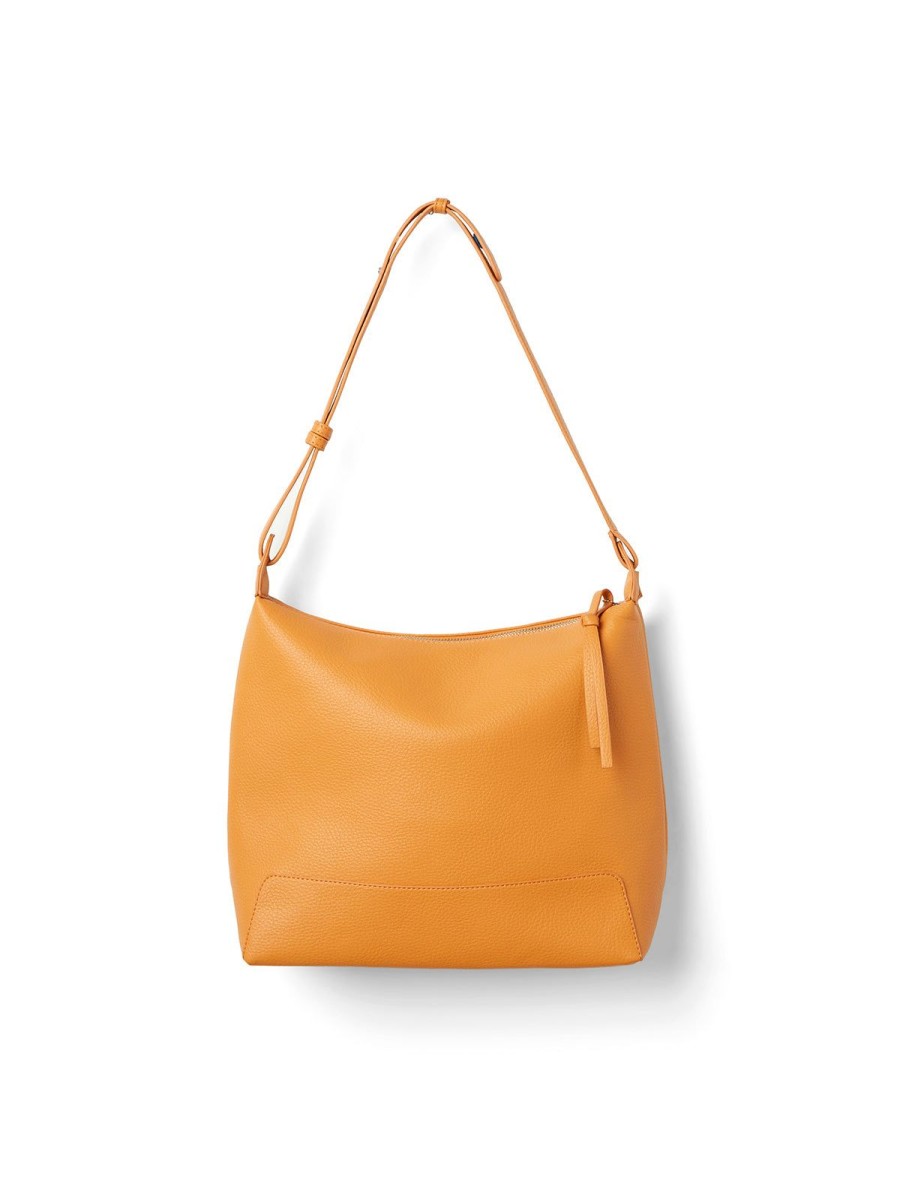 Accessories 89th + Madison | Faux Leather Tote Bag Orange