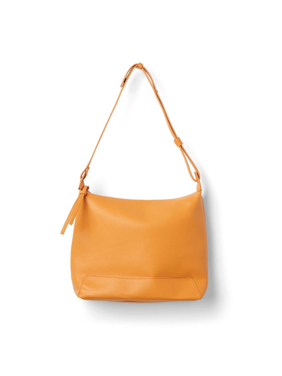 Accessories 89th + Madison | Faux Leather Tote Bag Orange