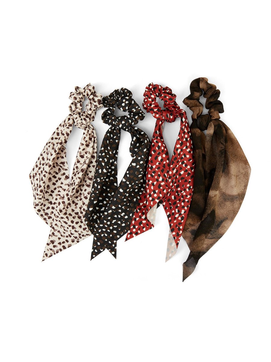 Accessories 89th + Madison | Print Long Bow Scrunchie