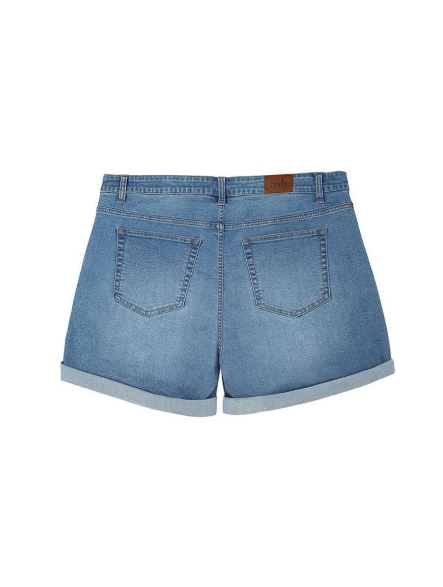 Women Redy | Oversize Pockets Cuffed Mid-Rise Shorts