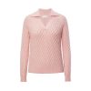 Women 89th + Madison | Cable V-Neck Collar Sweater Pullover