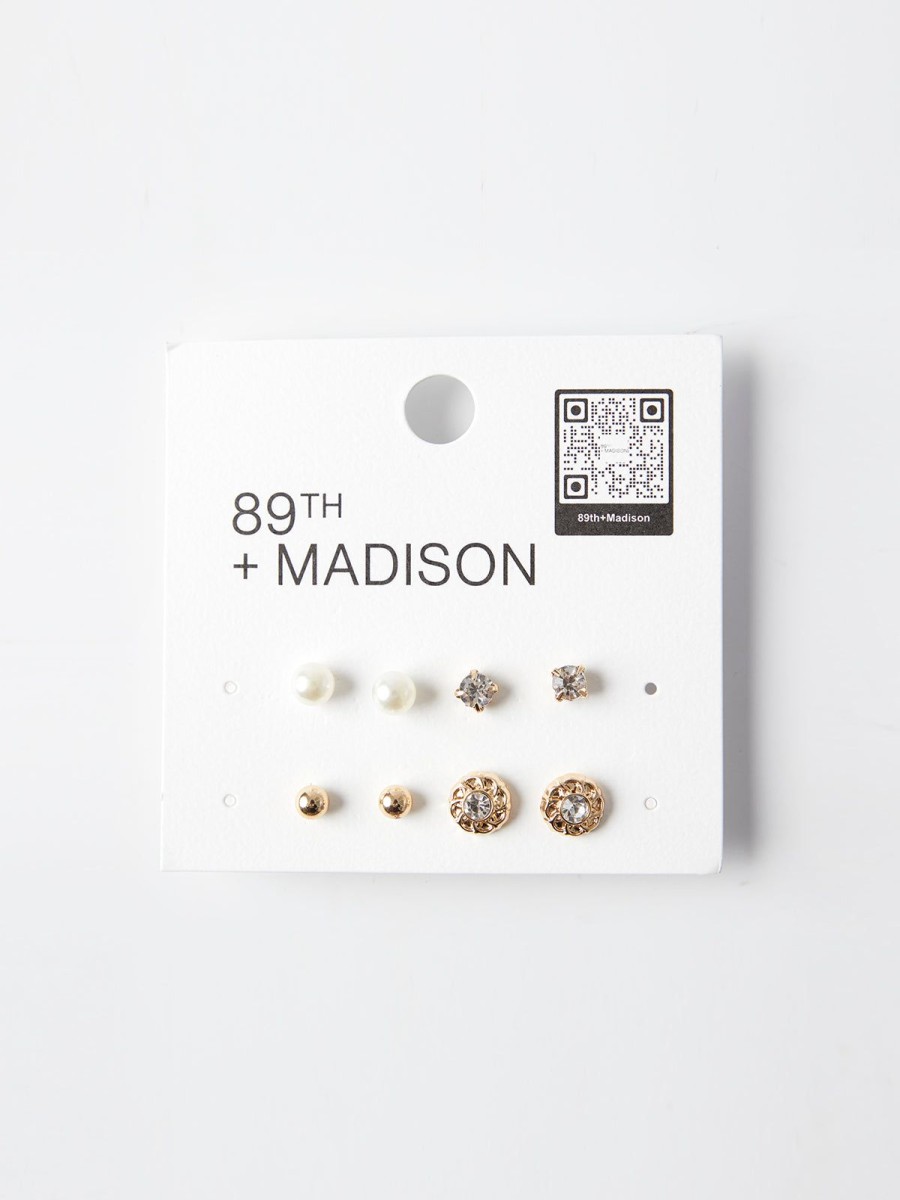 Accessories 89th + Madison | Assorted 4-Pack Earrings