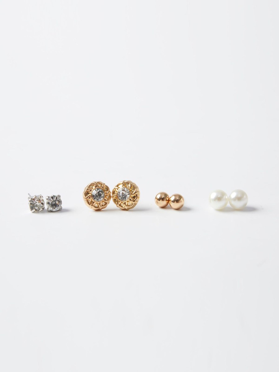 Accessories 89th + Madison | Assorted 4-Pack Earrings