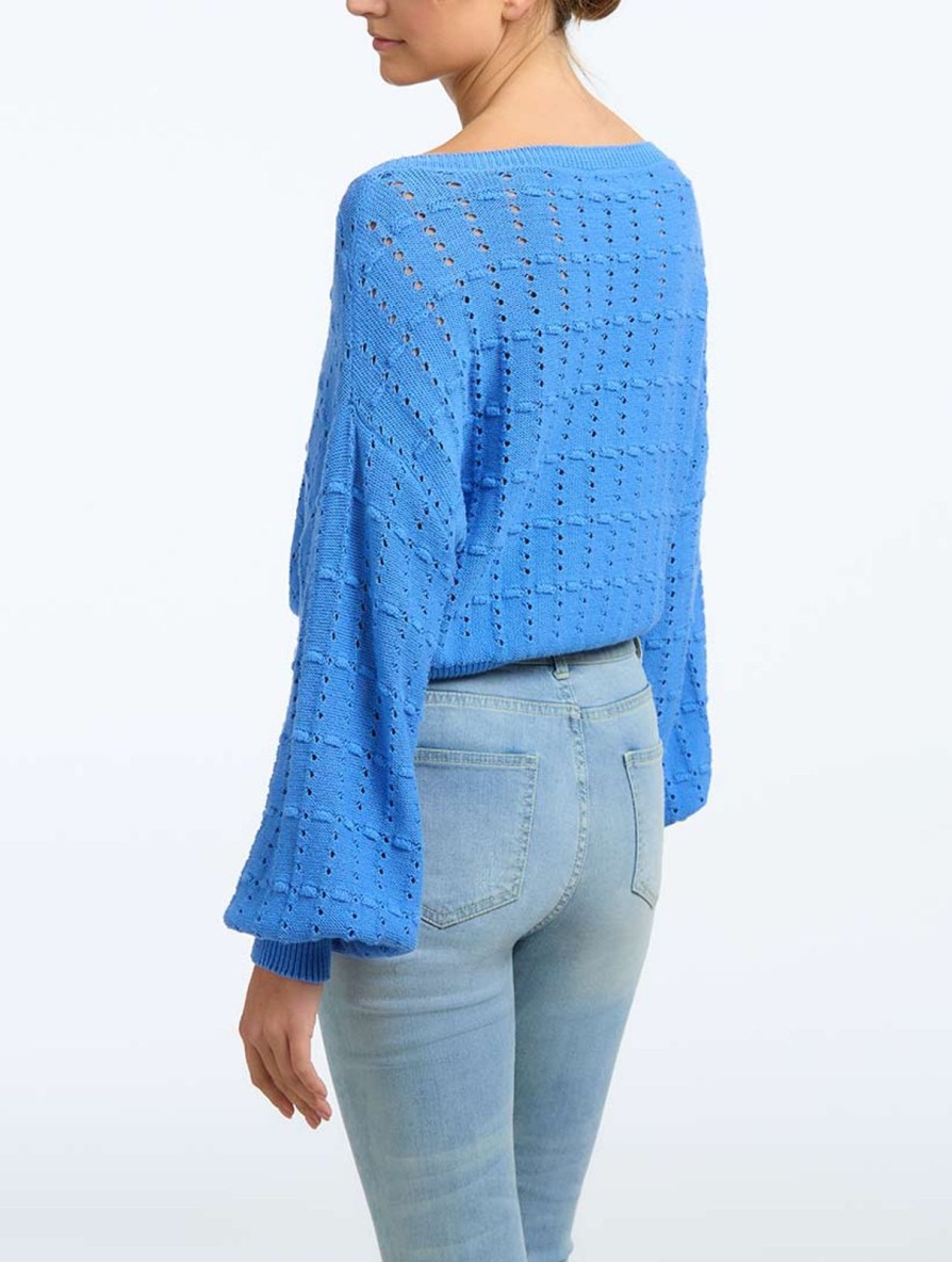 Women 525 America | Crochet Cropped Pullover Pool