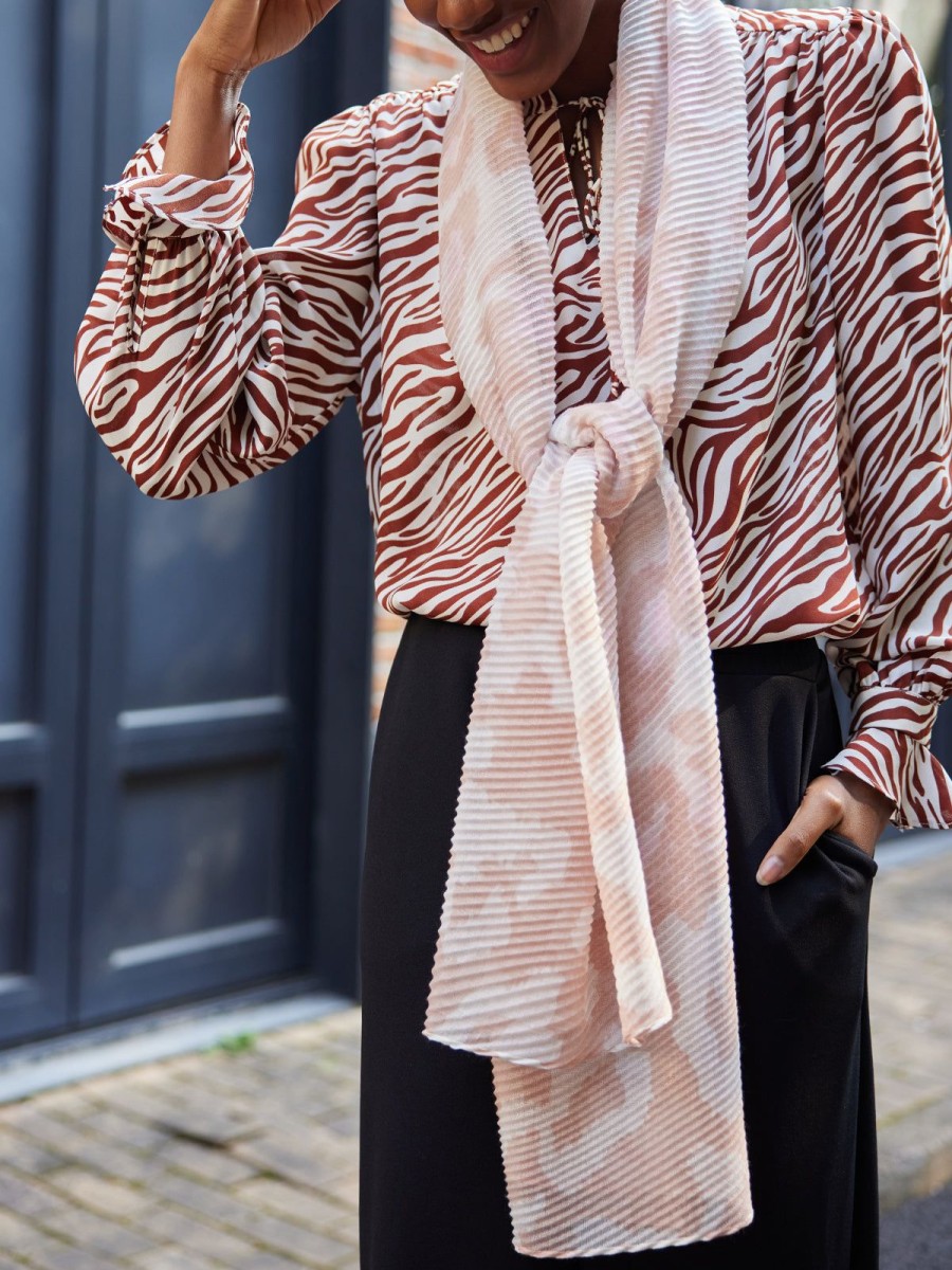 Accessories 89th + Madison | Leopard Print Scarf Pink Leopard