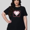 Women 89th + Madison | Heart Graphic Tee Jet Black