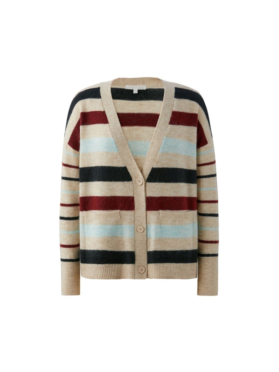 Women Adyson Parker | Stripe Grandpa Cardigan