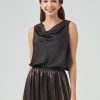 Women 89th + Madison | Sleeveless Cowl Neck Top