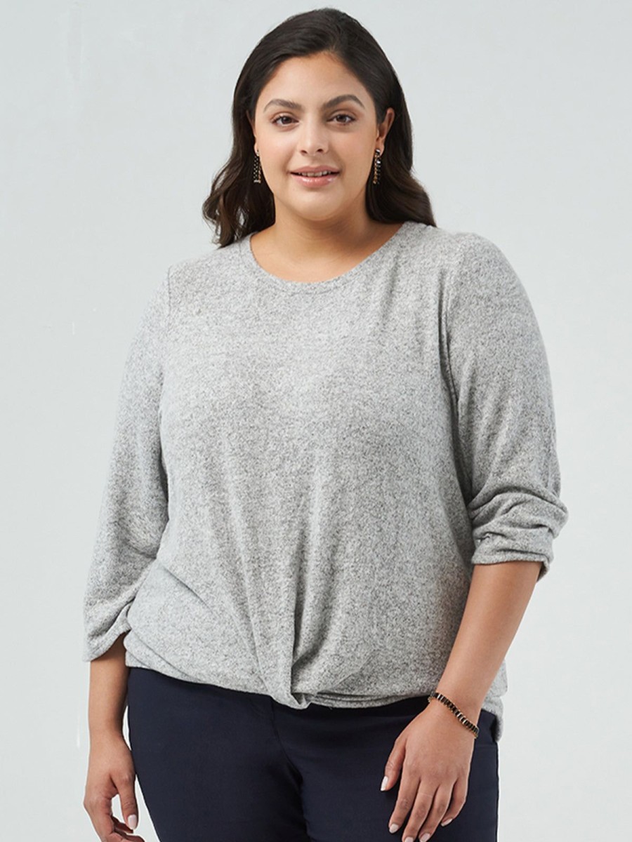 Women 89th + Madison | 3/4 Sleeve Crewneck Top